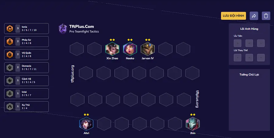 Giai đoạn đầu game Đội hình Ionia Đạo Khai Sáng